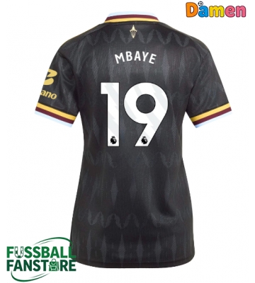 Aston Villa Ibrahim Mbaye #19 Replik Auswärtstrikot Damen 2026-27 Kurzarm